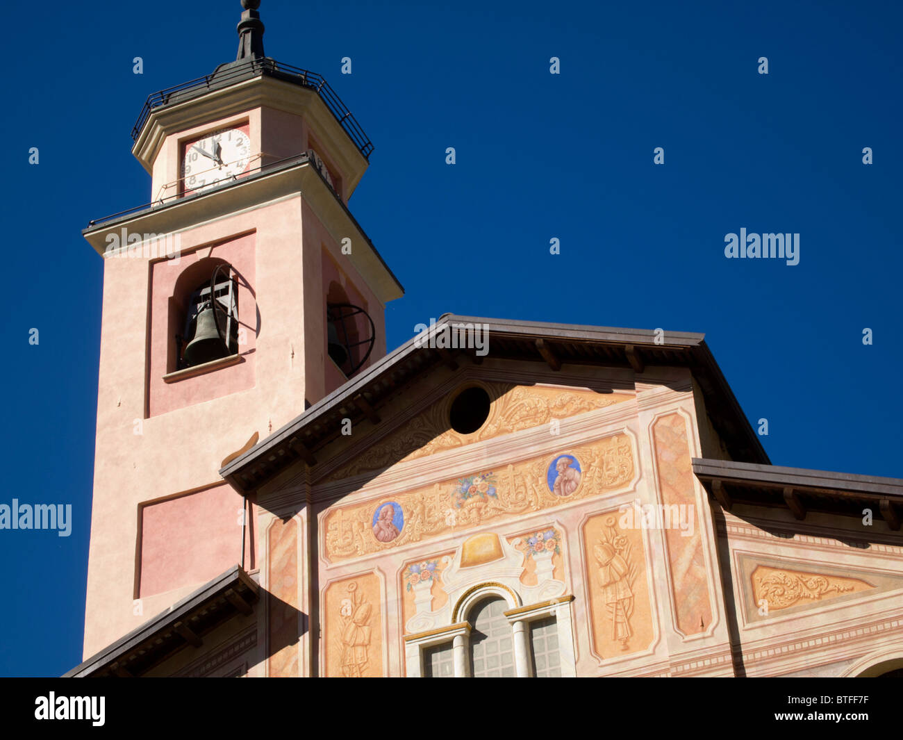 La chiesa, Entracque, Italia Foto Stock