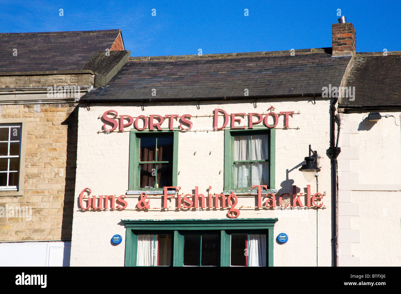 Sport Pistole di deposito e Pesca Shop Richmond North Yorkshire, Inghilterra Foto Stock