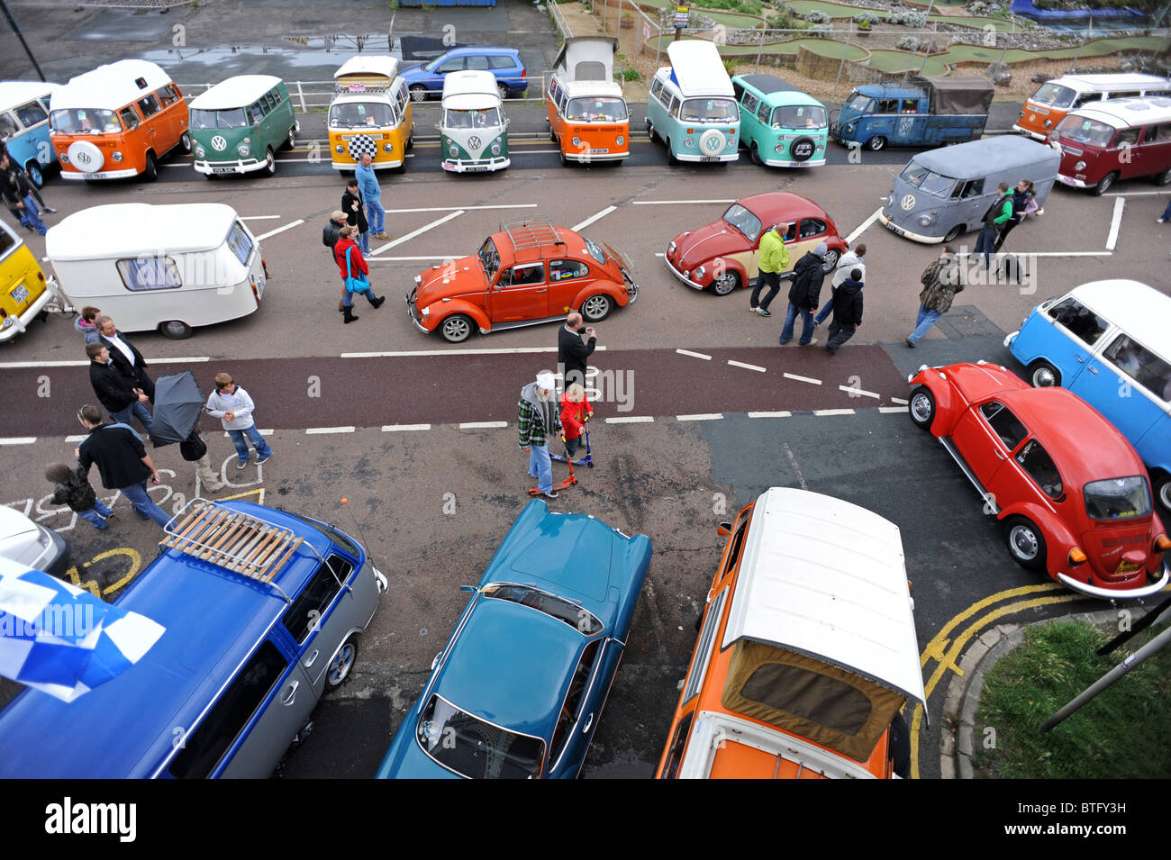 Brighton Breeze 2010 annuale di VW rally da Londra a Brighton il Madera Drive Foto Stock