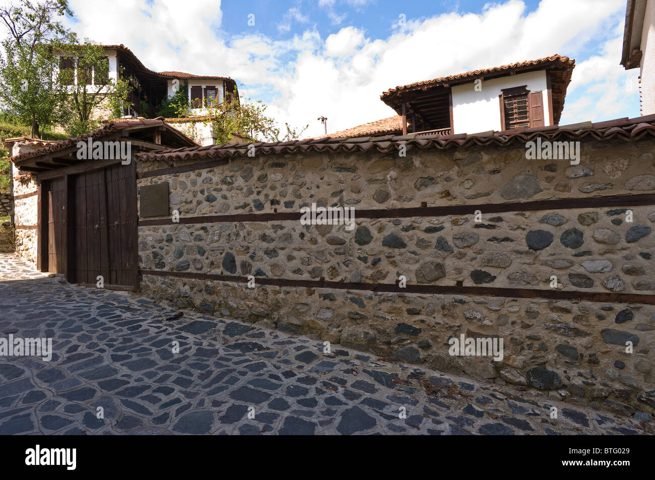 Zlatodrad. Città vecchia dei monti Rodopi Bulgaria Foto Stock