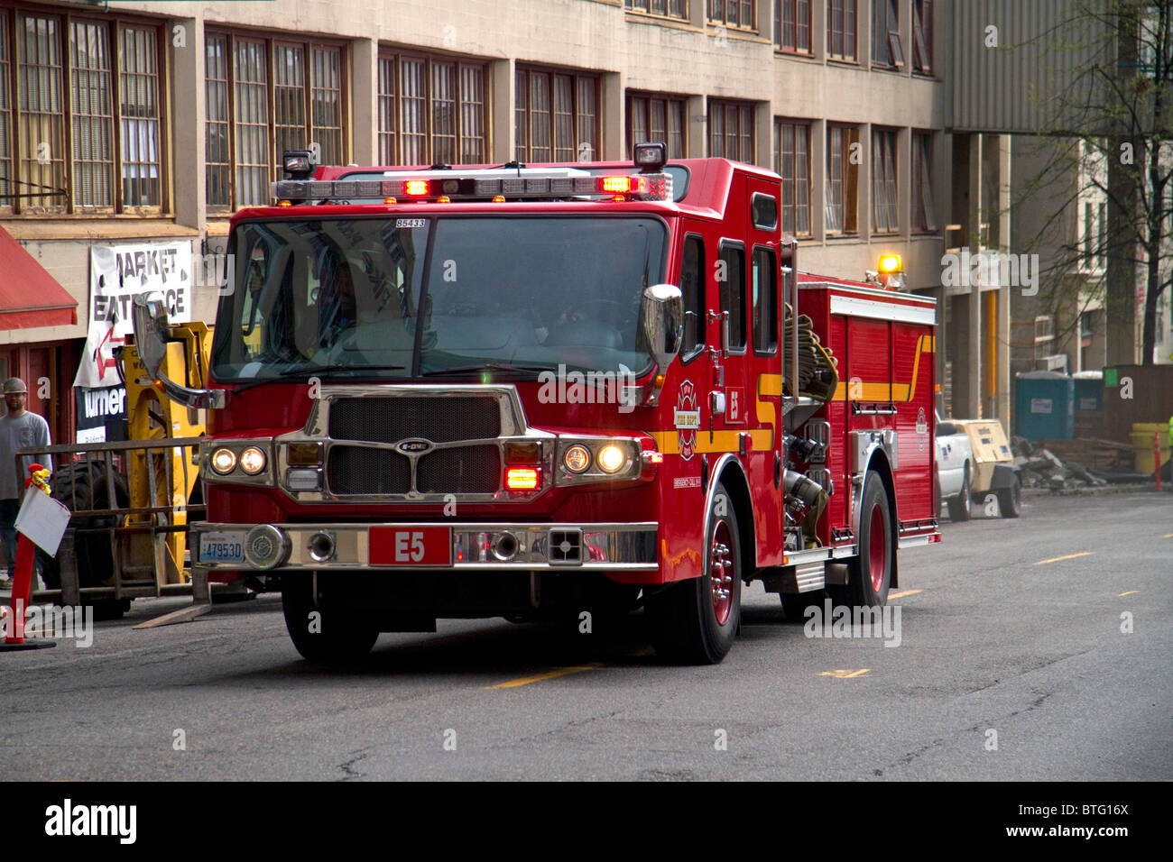 Motore Fire a Seattle, Washington, Stati Uniti d'America. Foto Stock