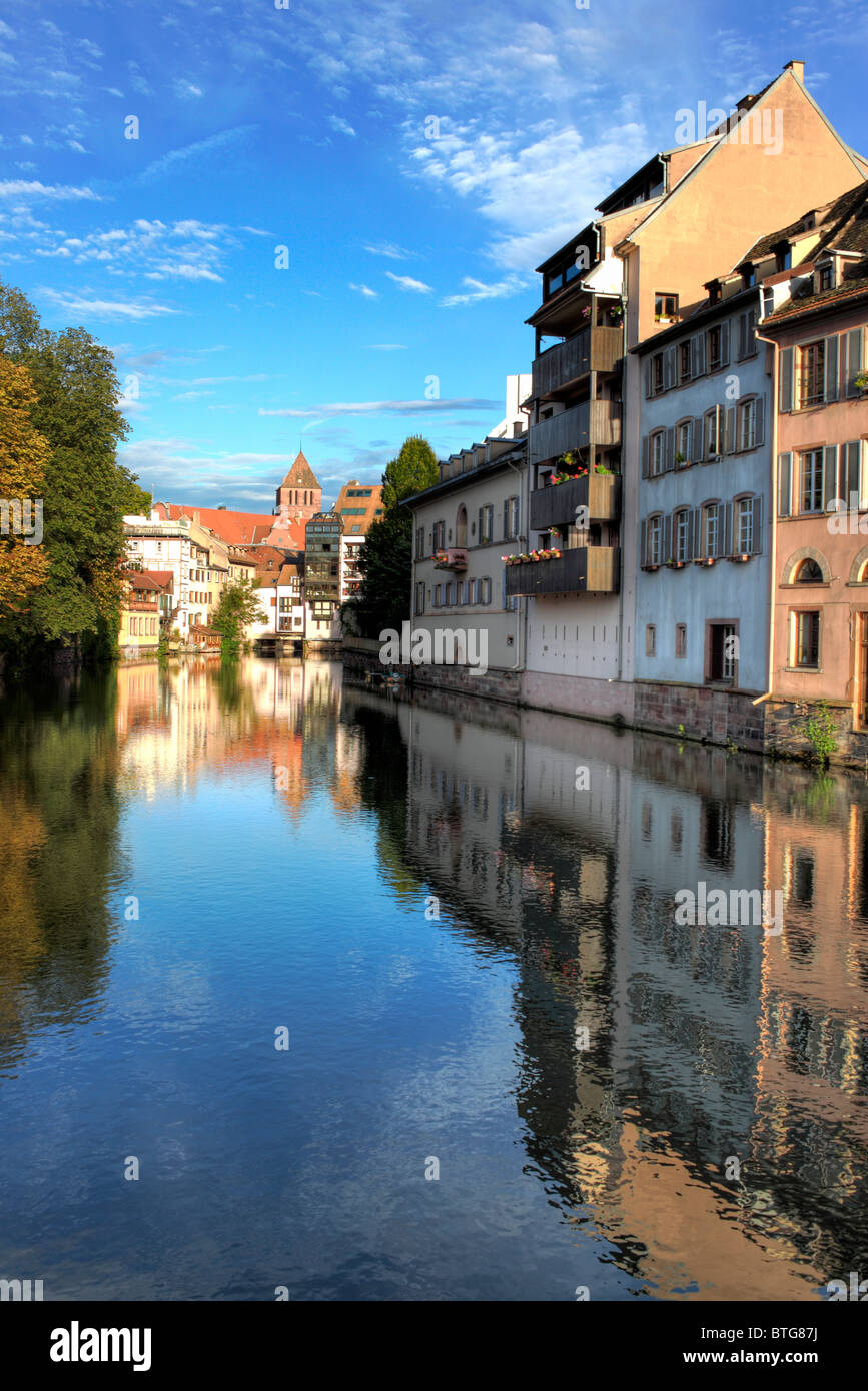 Petite-France, Strasburgo, Alsazia, Francia Foto Stock