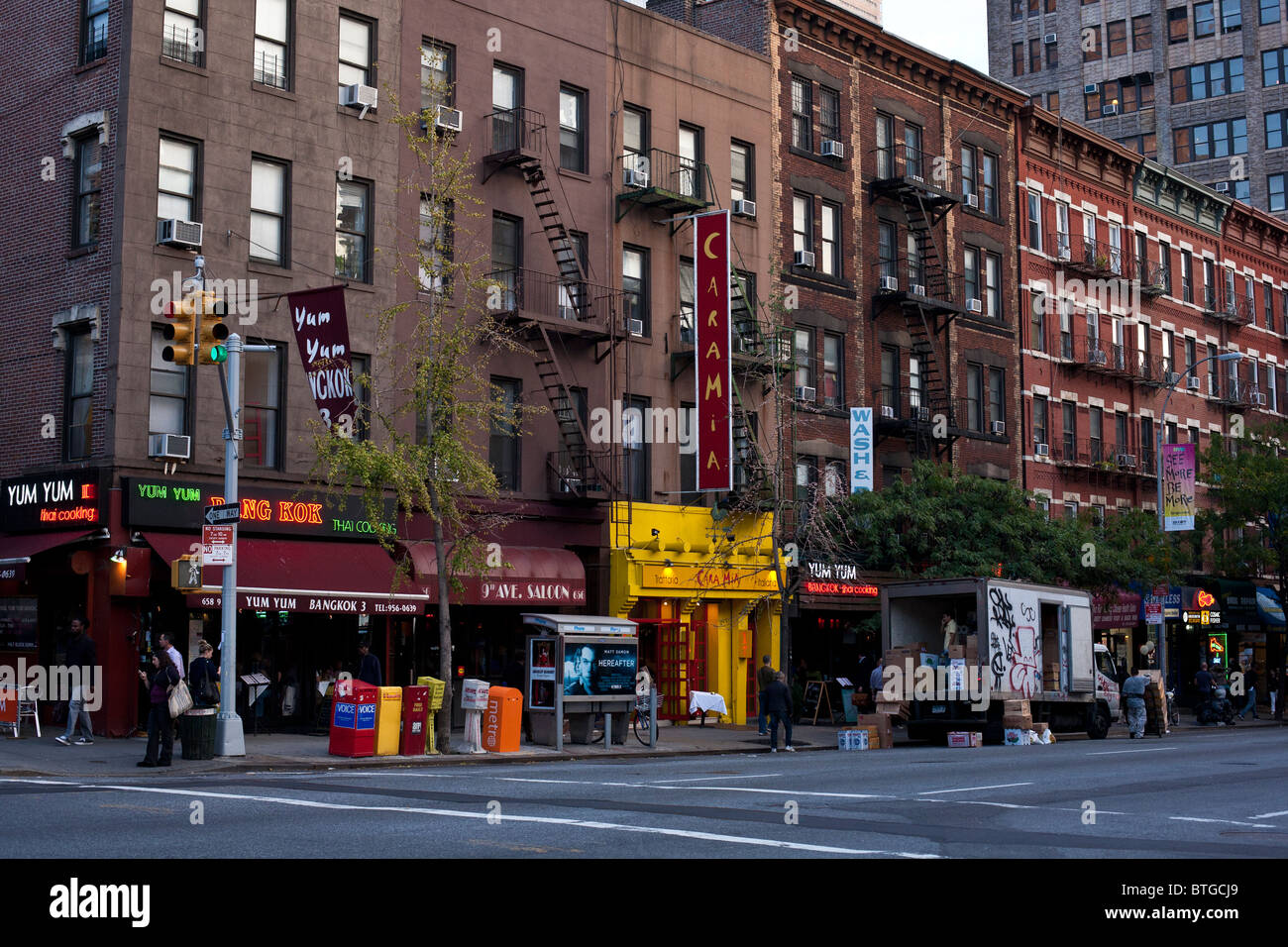 Hell's Kitchen, New York Foto Stock