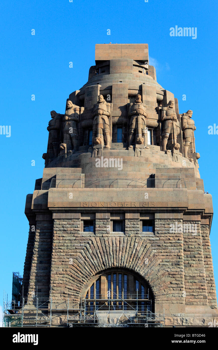 Monumento alla battaglia delle nazioni (Völkerschlachtdenkmal), 1913, Leipzig, in Sassonia, Germania Foto Stock