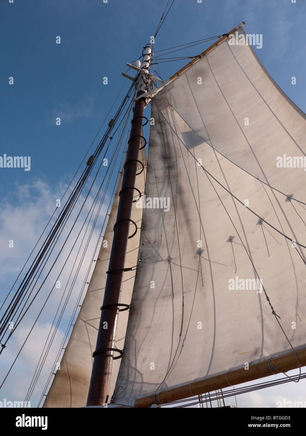 Nave a vela la goletta Appledore off Key West in Florida USA Foto Stock