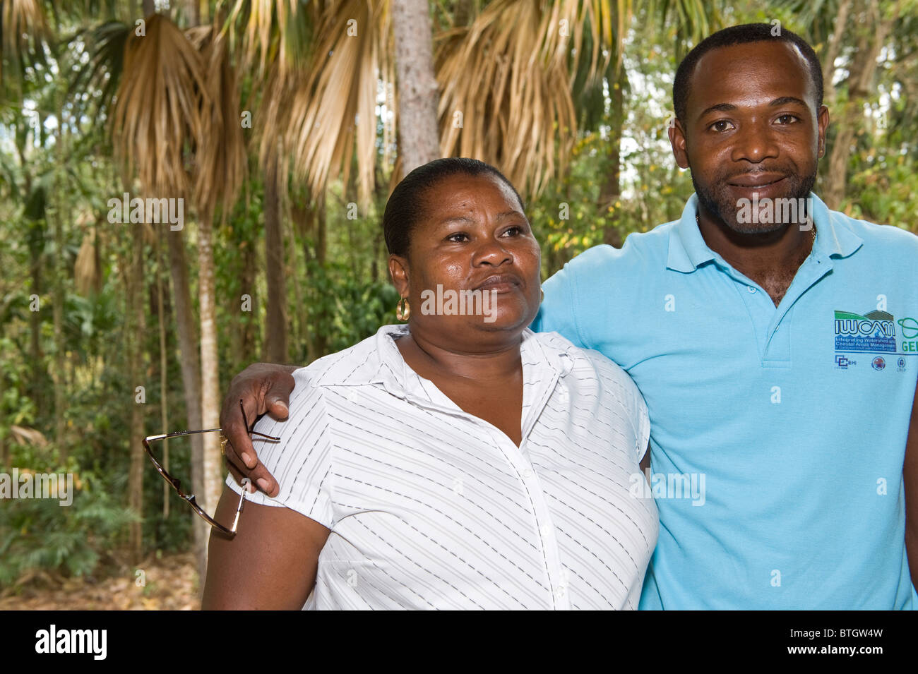 Santa Lucia persone Windward Islands West Indies Caraibi Foto Stock