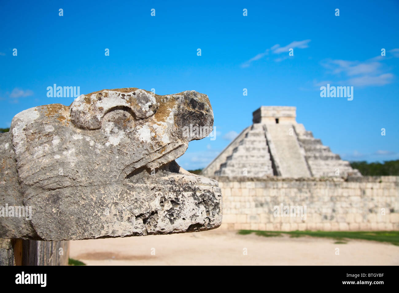 Chichen Itza, Messico, una delle sette meraviglie del mondo Foto Stock