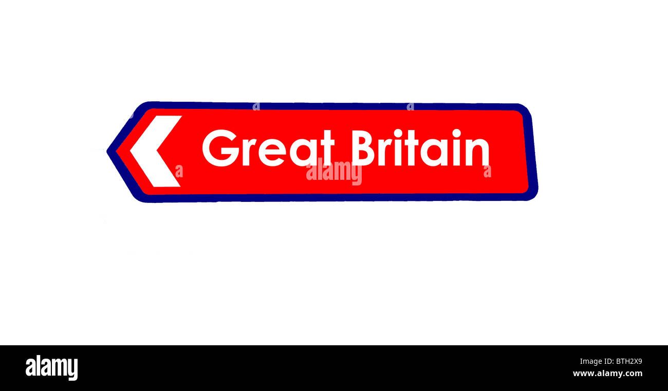 Gran Bretagna segno Foto Stock