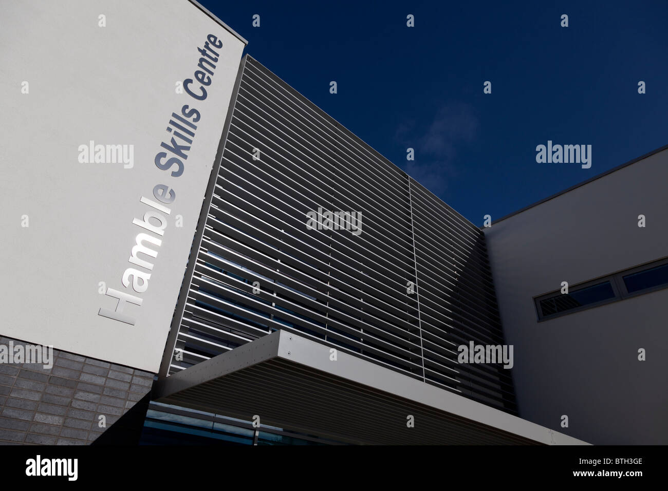 Esterni del centro di specialità, Hamble Comunità Sports College Foto Stock