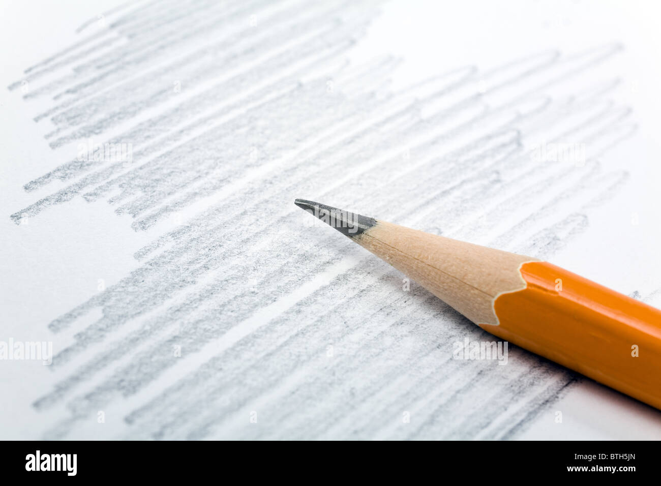 Una matita close up shot Foto Stock