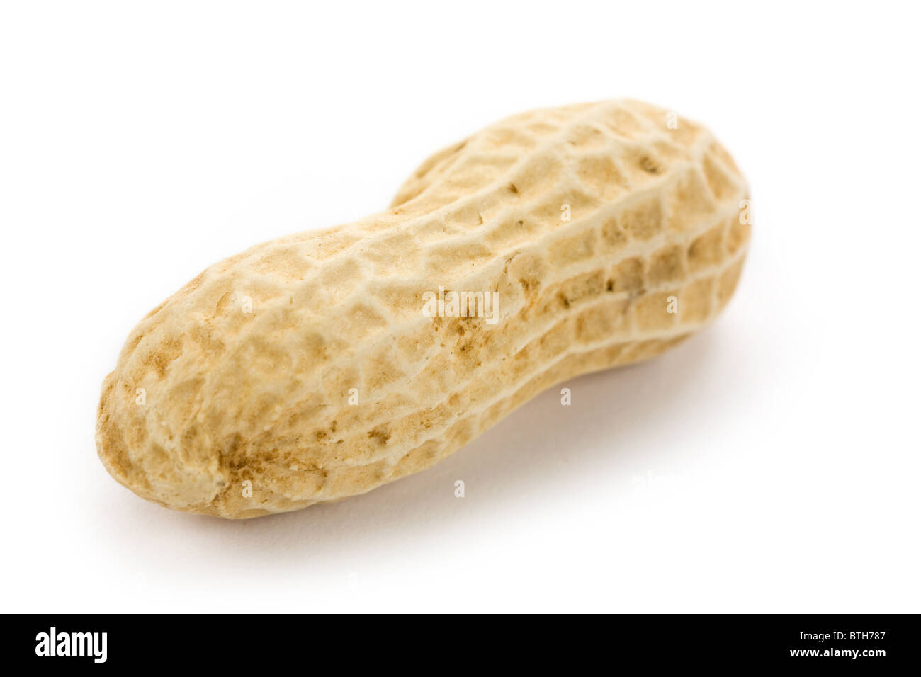 Peanut con sfondo bianco, close up Foto Stock
