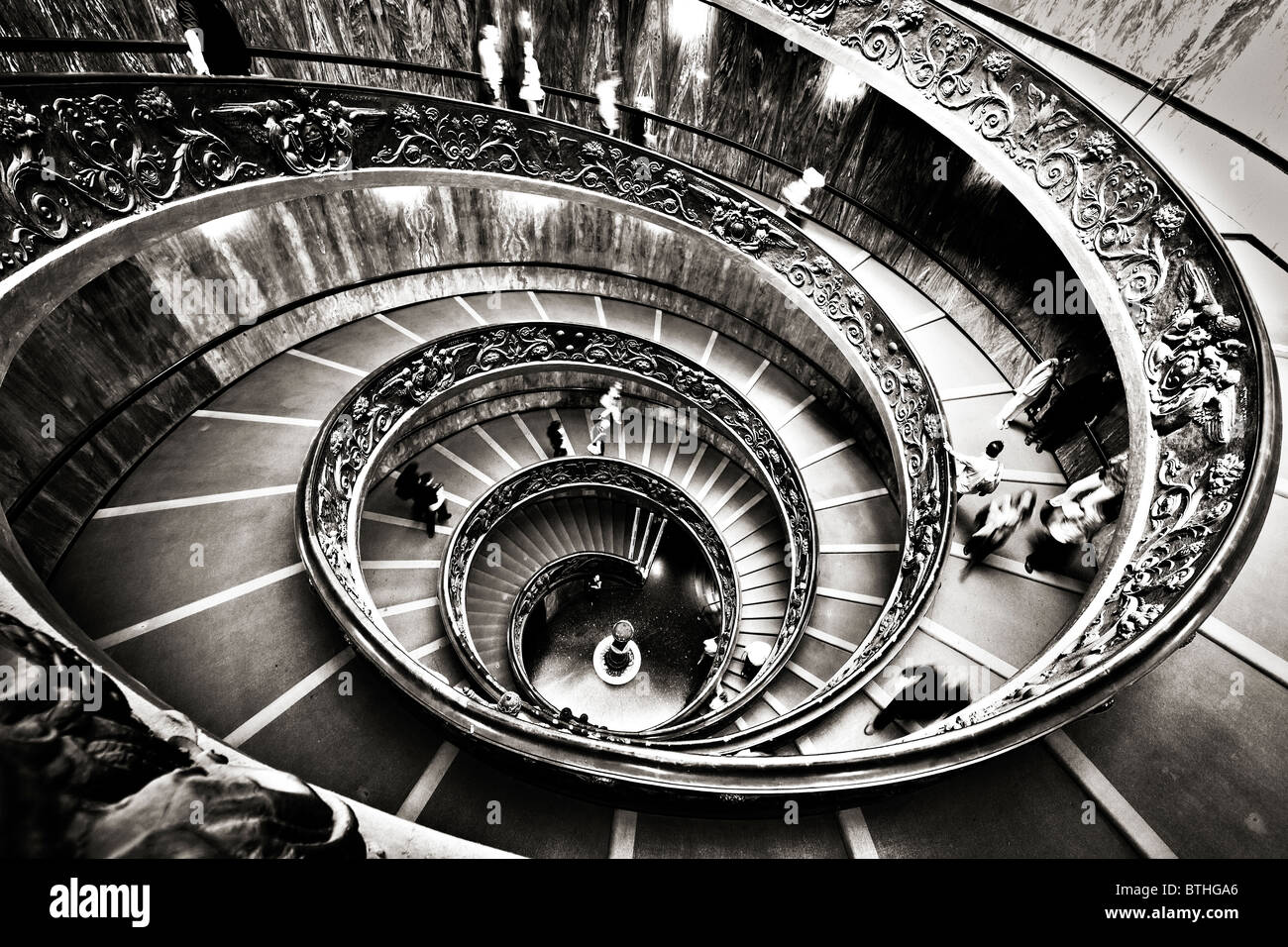 Momo scalinata a spirale il Museo del Vaticano, Roma, Italia, Europa. Città del Vaticano Foto Stock