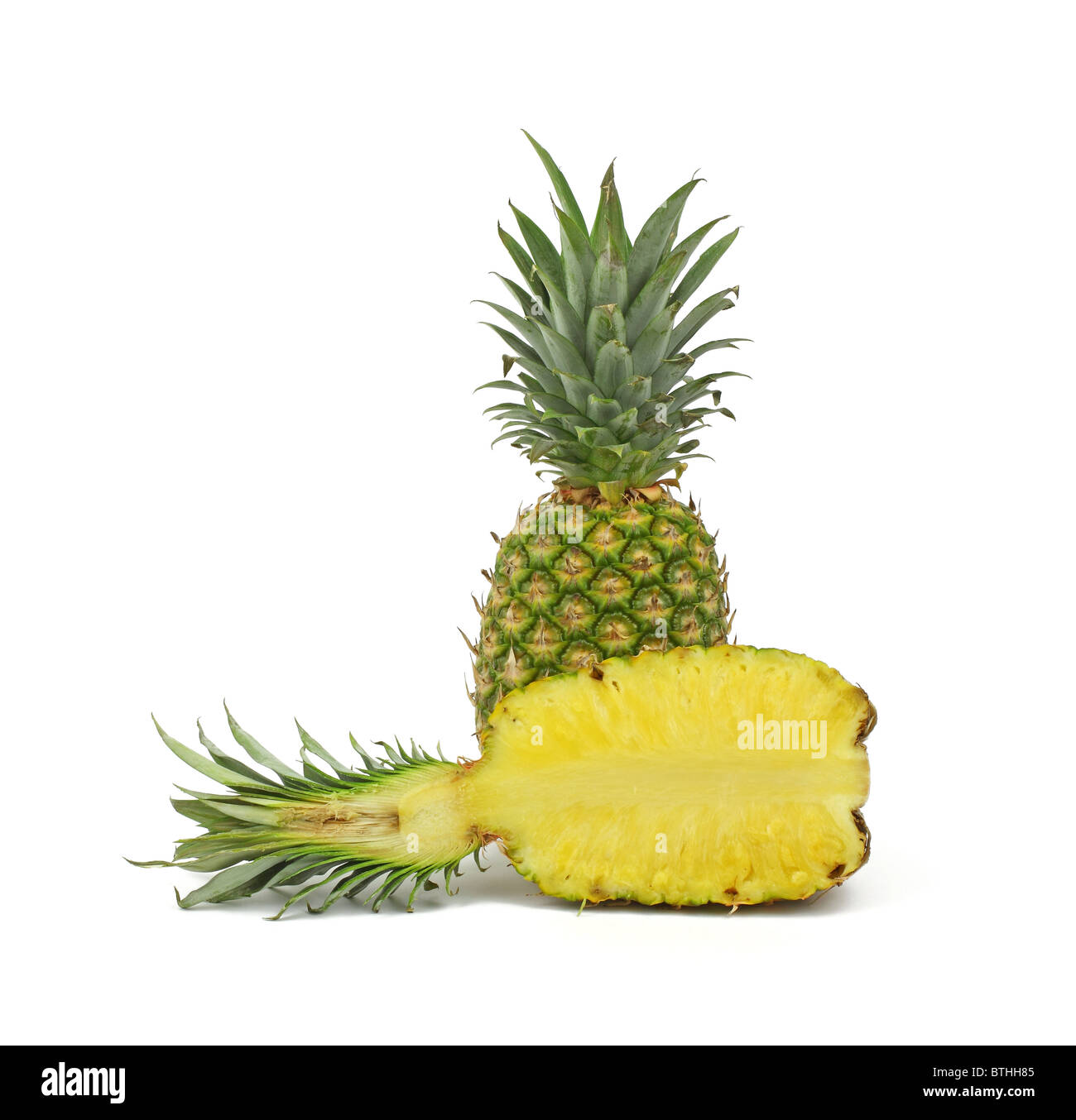 Taglio di ananas Foto Stock