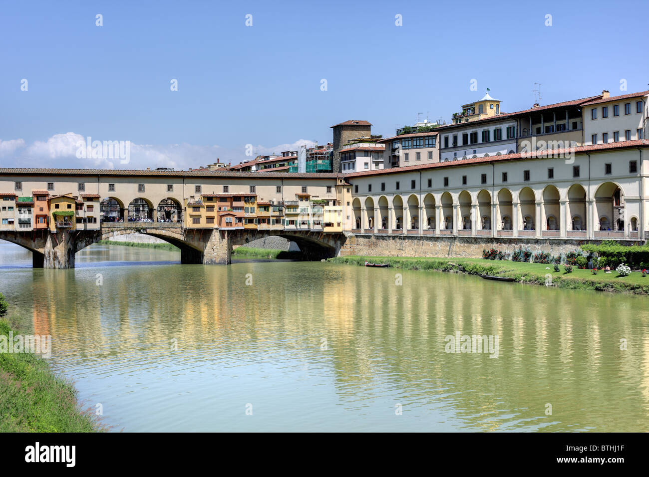 Ponte Vecchio a Firenze, Italia Foto Stock