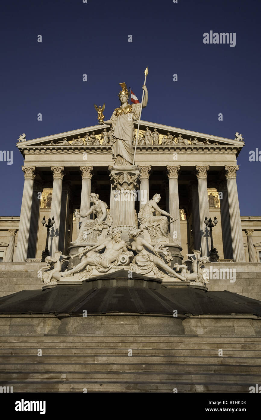 Il parlamento di Vienna in Austria, Europa Foto Stock