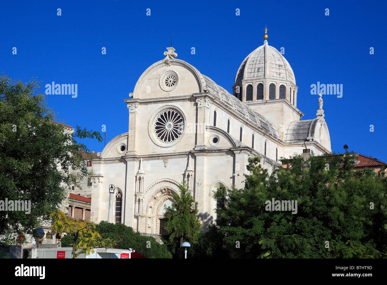 St. James Cathedral (1431-1536), Sibenik, Regione di Sibenik e di Knin, Croazia Foto Stock