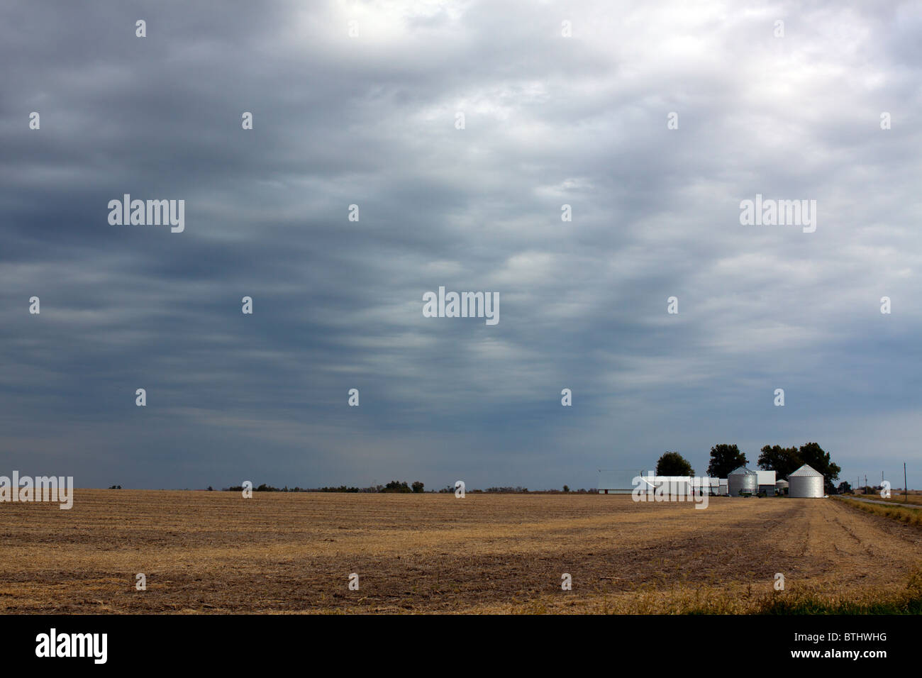 Aria di tempesta sulle pianure di Illinois. Foto Stock