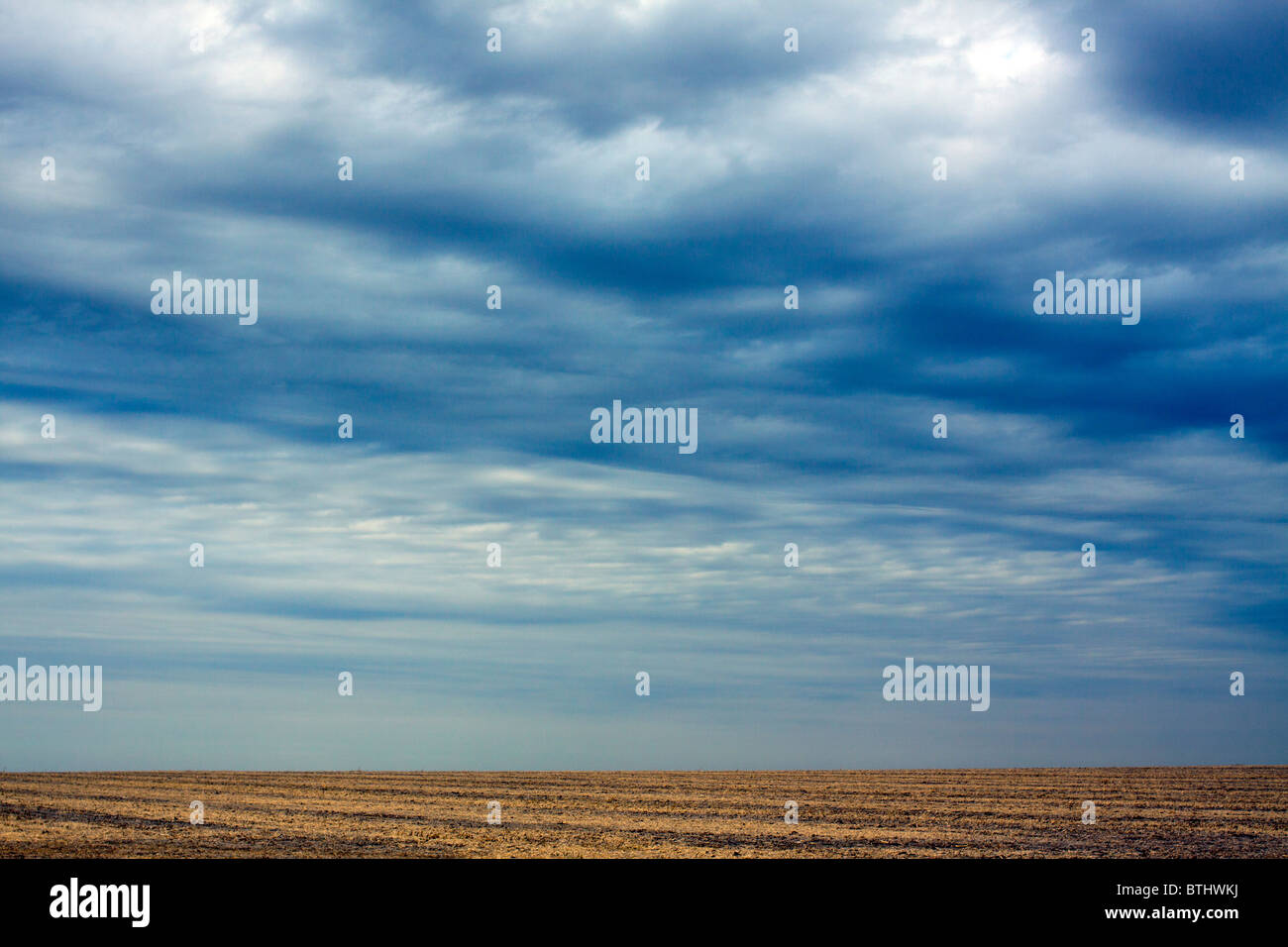 Aria di tempesta sulle pianure di Illinois. Foto Stock