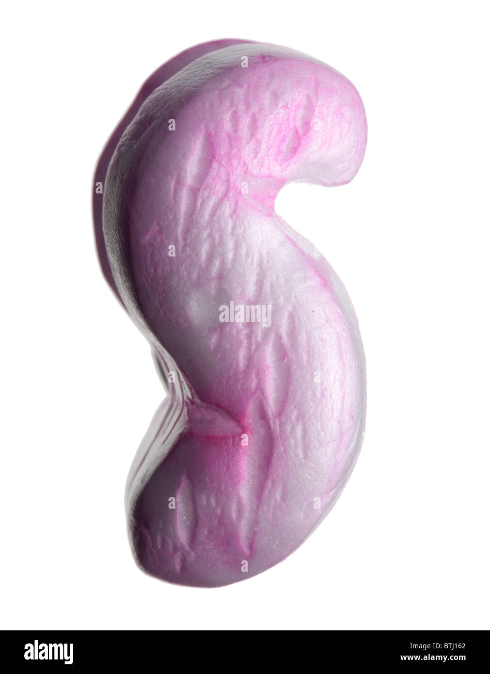 Lettera di polistirene materiale di imballaggio S Foto Stock