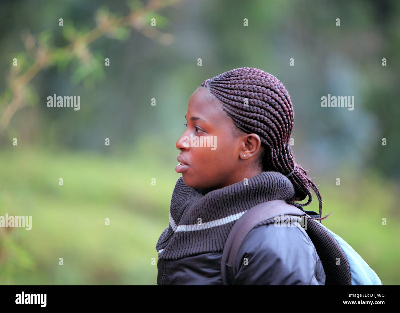 Ragazza africana, Ruanda Foto Stock