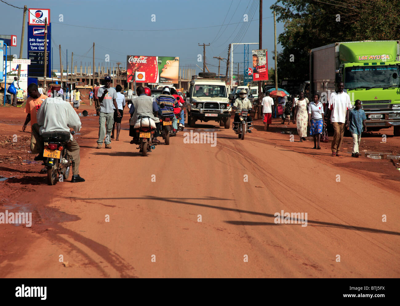 La città di Gulu, in Uganda, Africa orientale Foto Stock