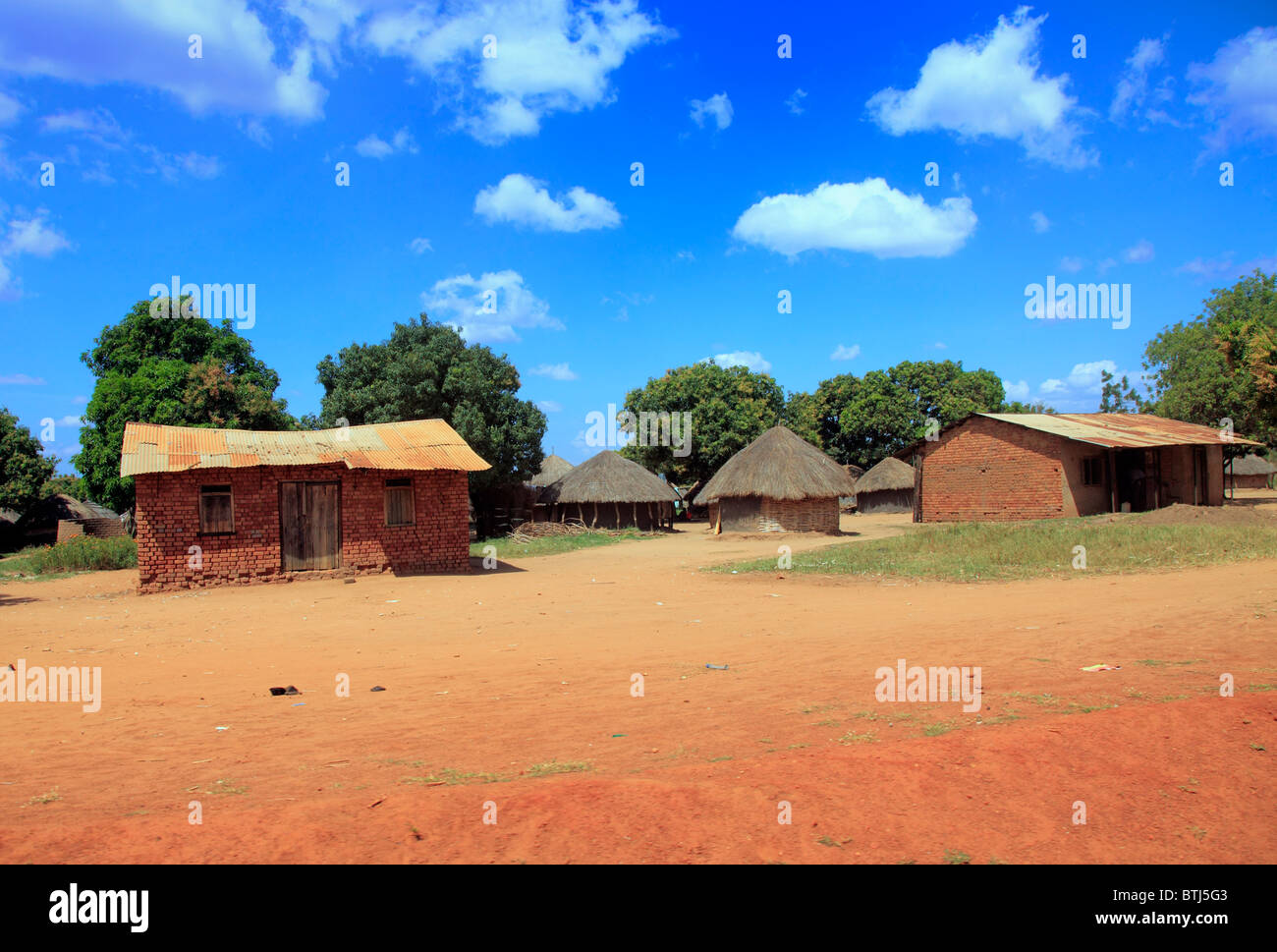 Villaggio, Acholiland, Uganda, Africa orientale Foto Stock