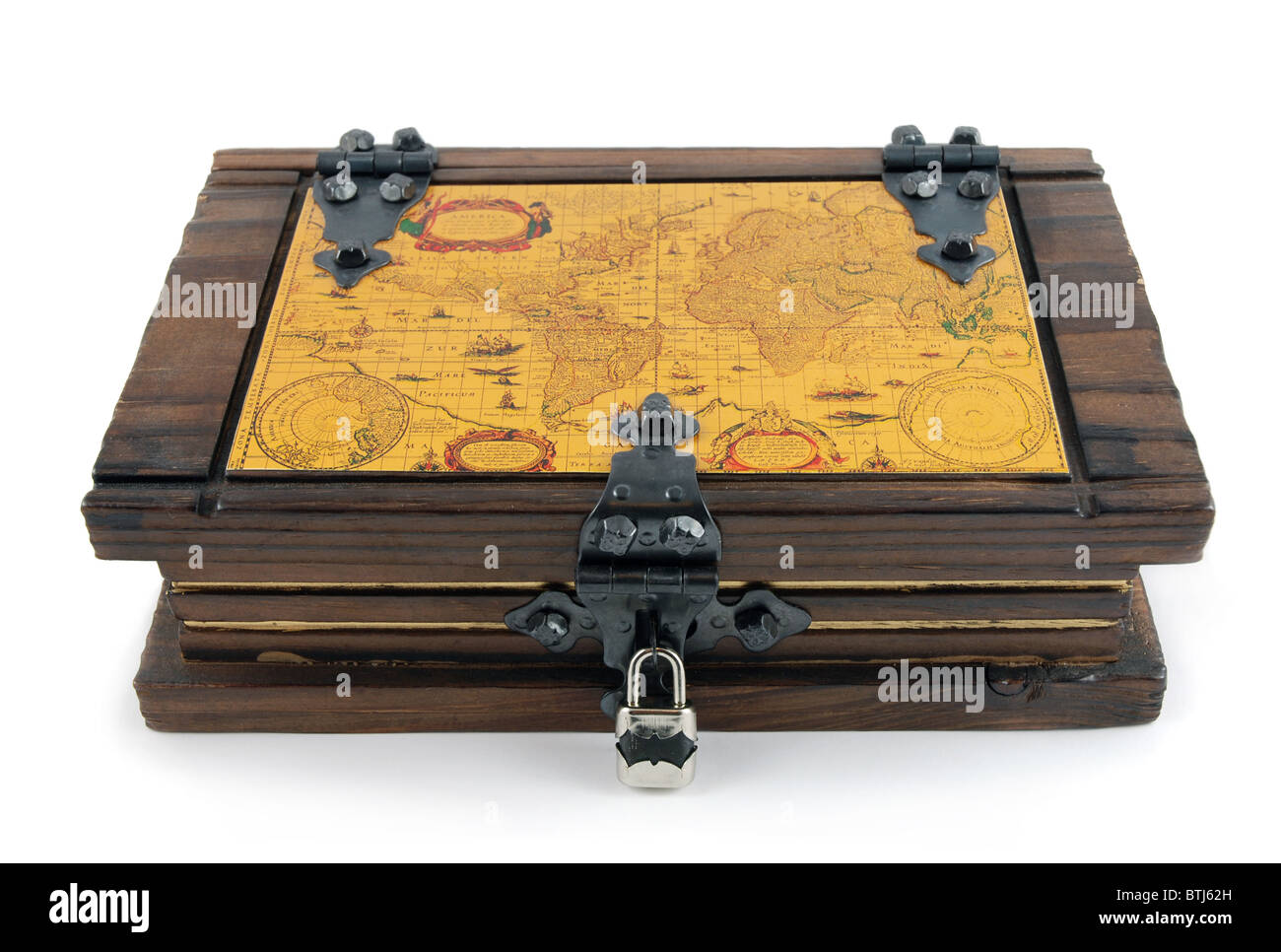 Vecchio scrigno chiuso Foto Stock