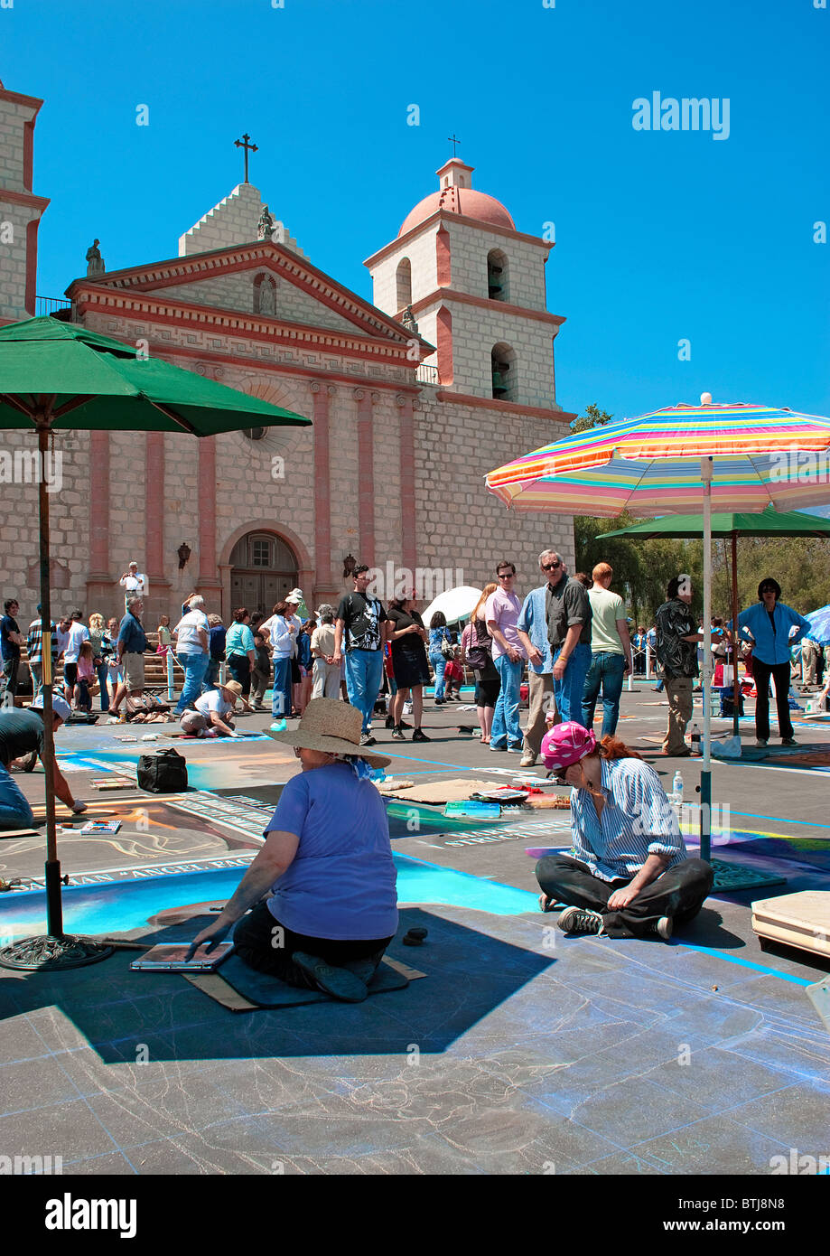 Imadonnari Street Painting Festival Foto Stock