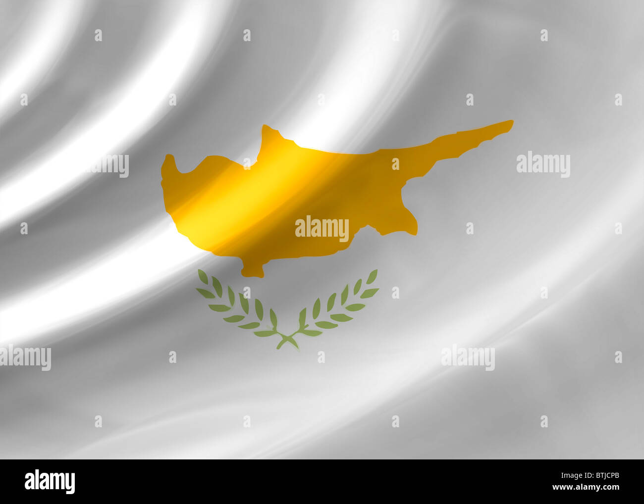 bandiera di Cipro Foto Stock