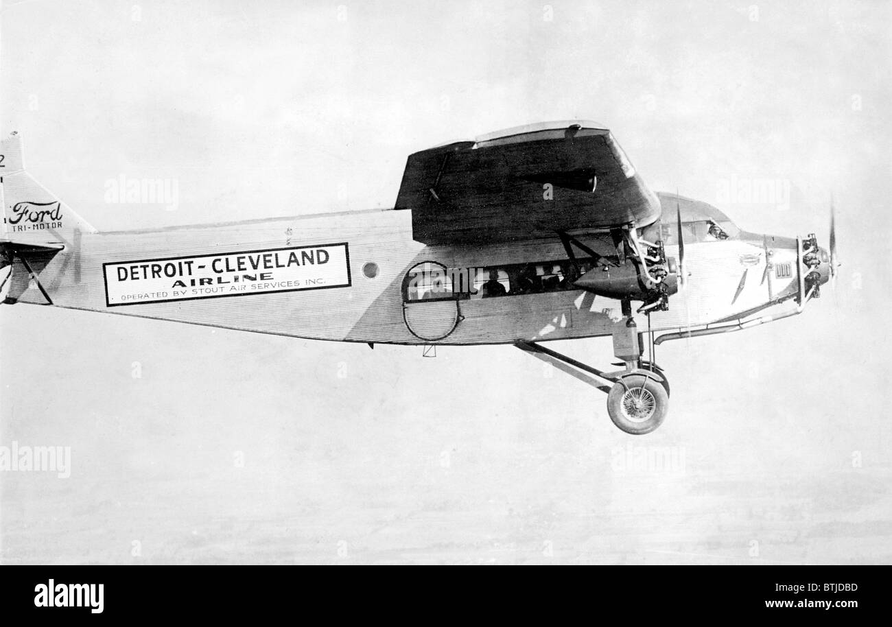 Uno dei primi Stati Uniti le compagnie aeree, la compagnia aerea Detroit-Cleveland, azionato da Atout Air Services, Inc. 1927. Foto Stock