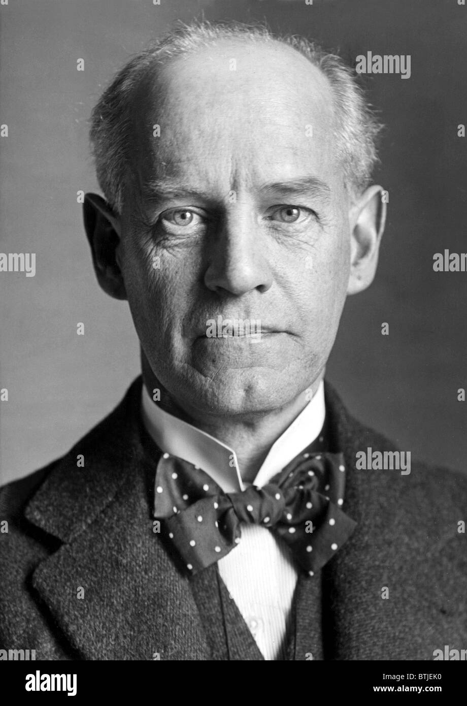 John Galsworthy, 65-anno-vecchio inglese autore e drammaturgo, è stato nominato vincitore del premio 1932 Nobel per la letteratura, a Stockhol Foto Stock
