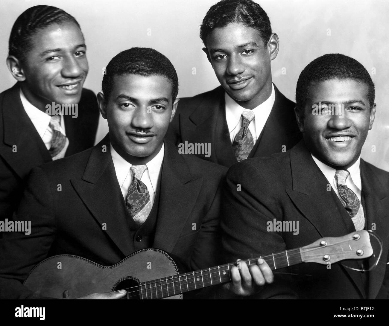 Jazz quartetto vocale i mulini fratelli, l-r: Herbert Mills, Donald Mills, John Mills, Harry Mills, 1932. Foto Stock