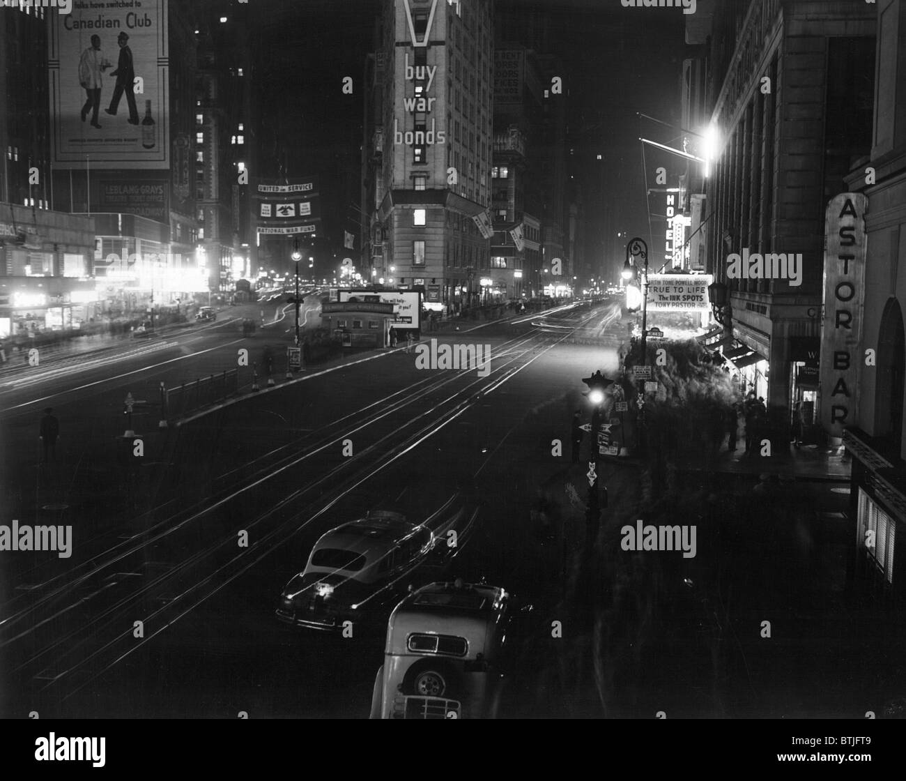 TIMES SQUARE, NY, 1 novembre 1943. Foto Stock