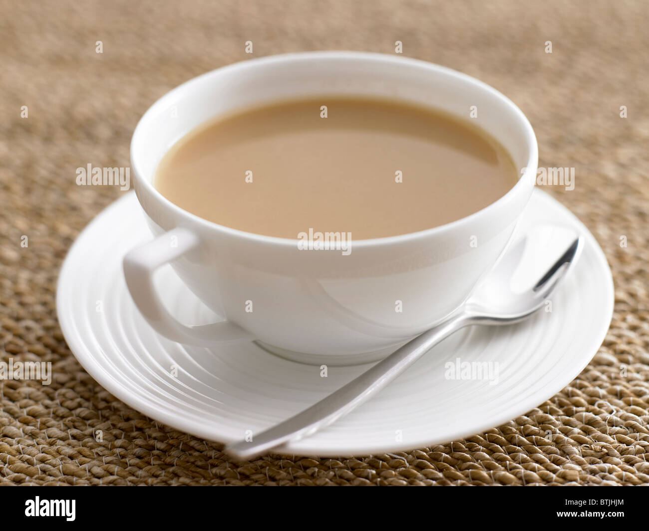 tè con latte Foto Stock