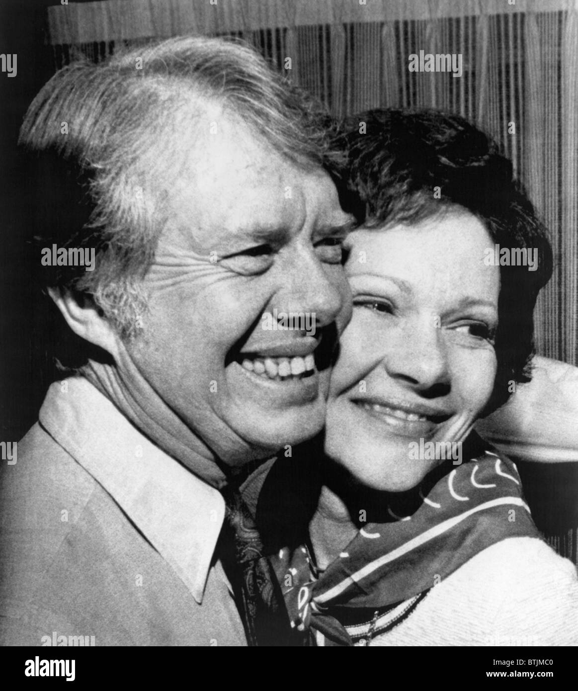 Jimmy Carter e Rosalynn Carter, 1976. La cortesia: Archivi CSU/Everett Collection Foto Stock