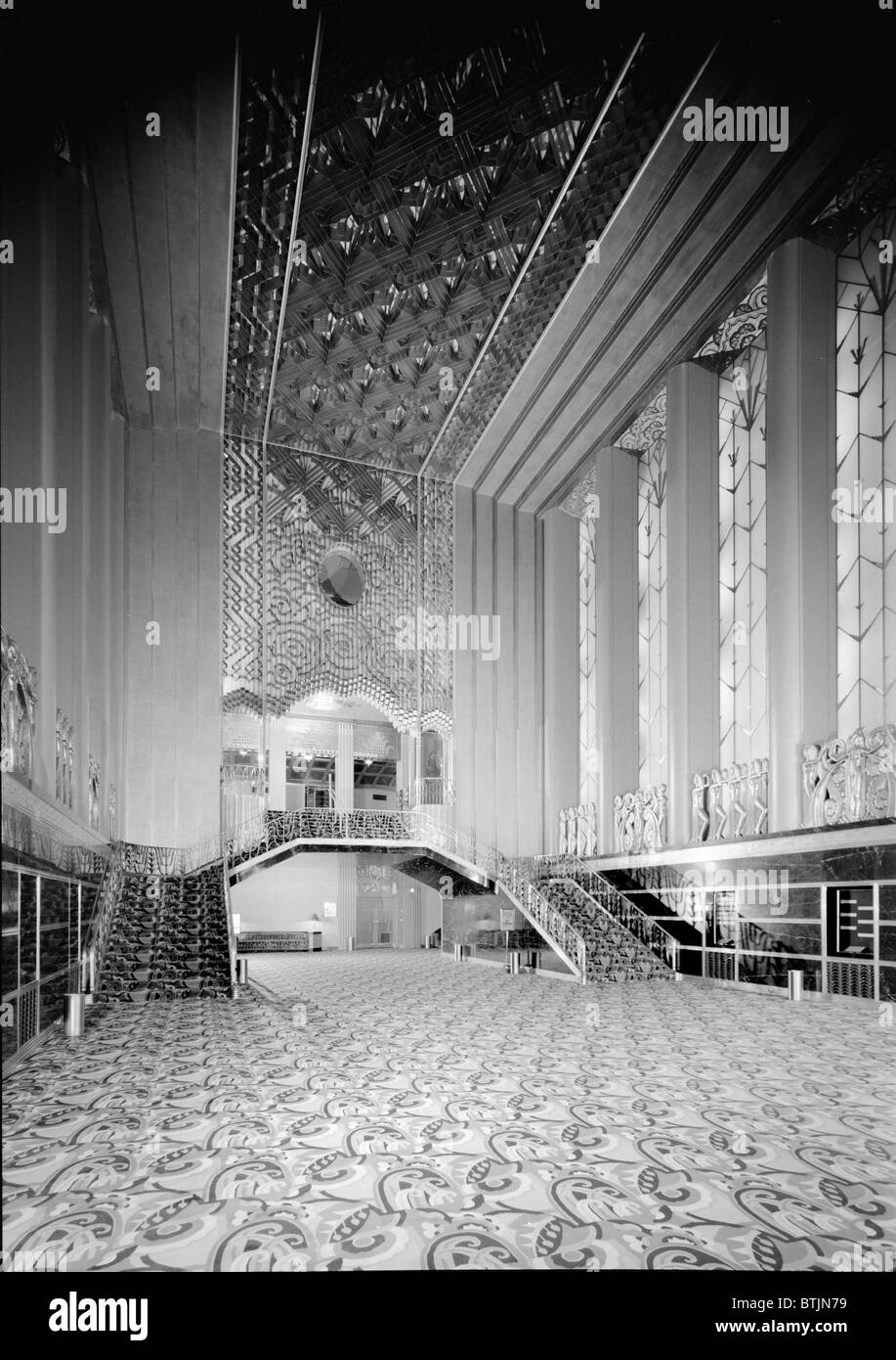 Teatri e Cinema, la Paramount Theatre, interno, Grand Hall, 2025 Broadway di Oakland, California, circa 1932. Foto Stock