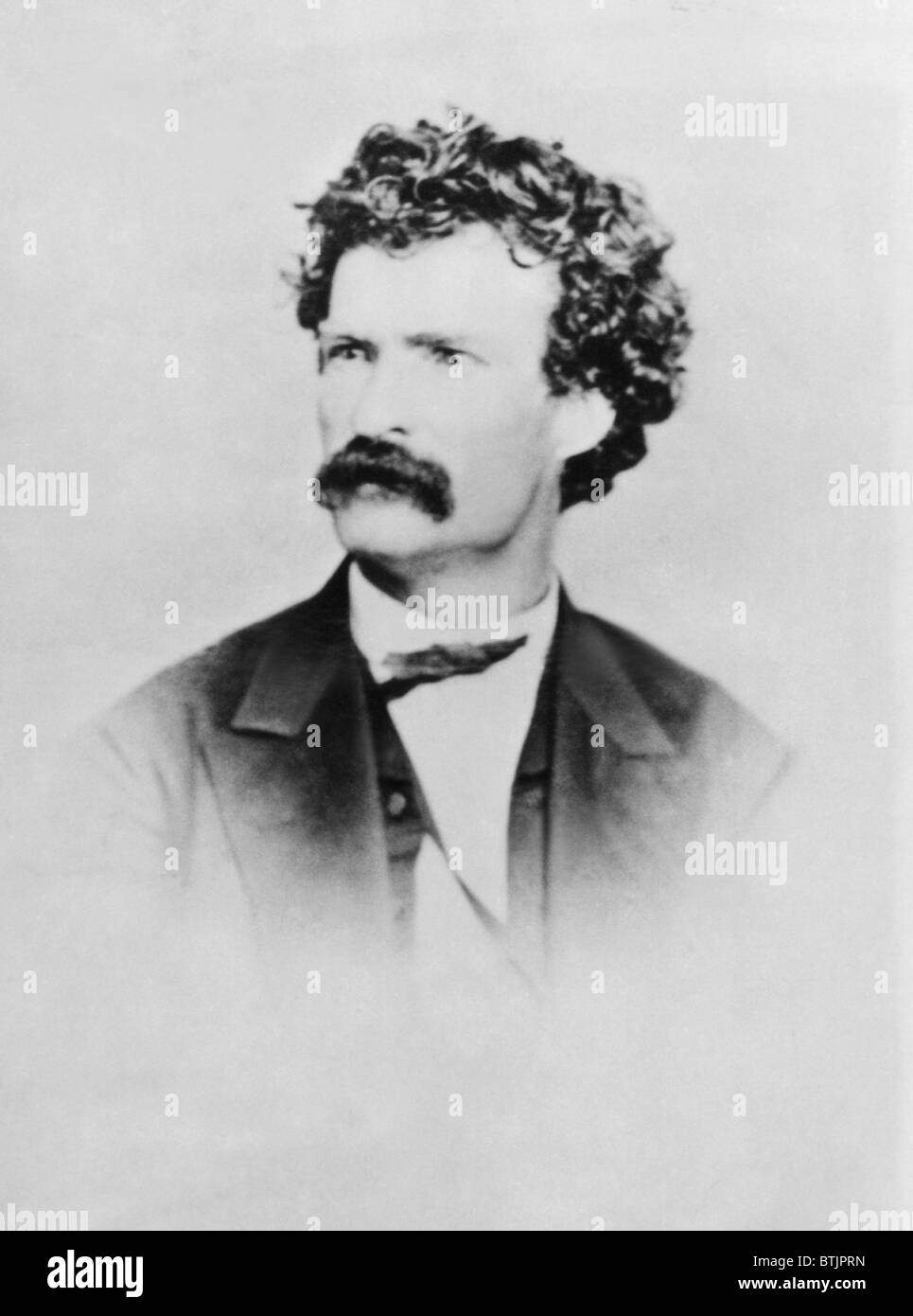 Lo scrittore americano Mark Twain, (aka Samuel Clemens), (1835-1910), c. 1864. Foto Stock