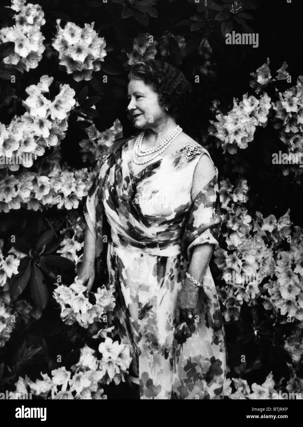 Queen Elizabeth (la regina madre), Windsor, Inghilterra, 1970. Foto Stock
