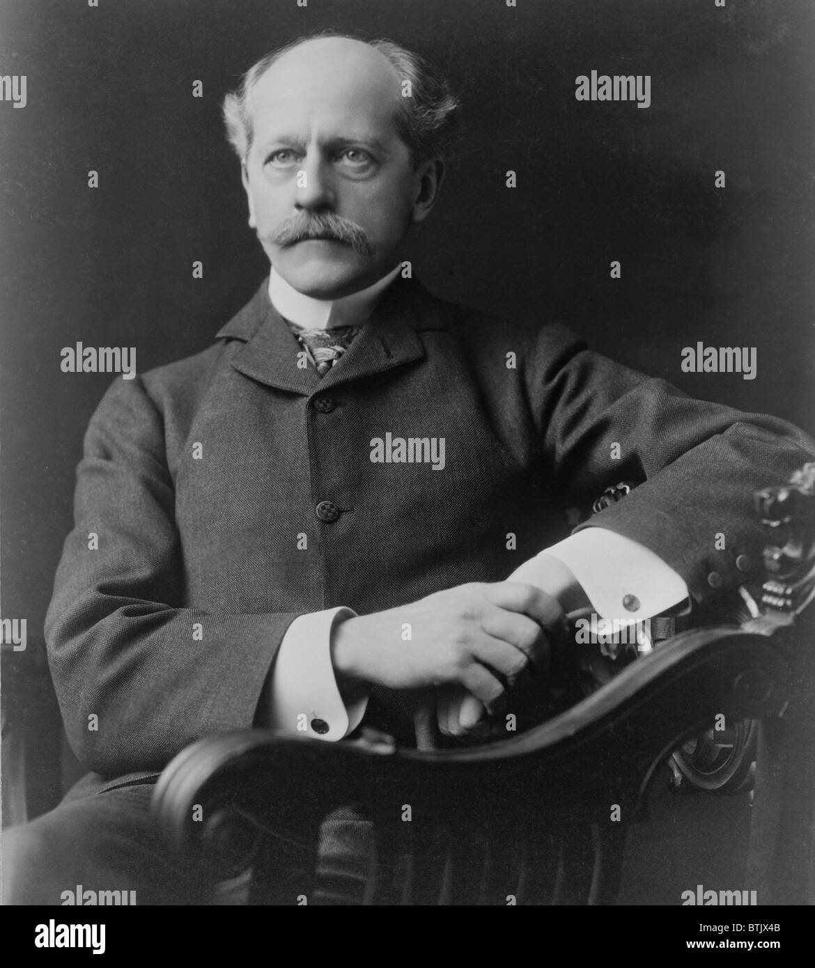 Percival Lowell (1855-1916) astronomo americano, fondatore dell'Osservatorio di Lowell di Flagstaff, in Arizona. "In Mars e dei suoi canali' (1906) egli ha proposto la vita intelligente conformato la topografia di Marte. Foto Stock