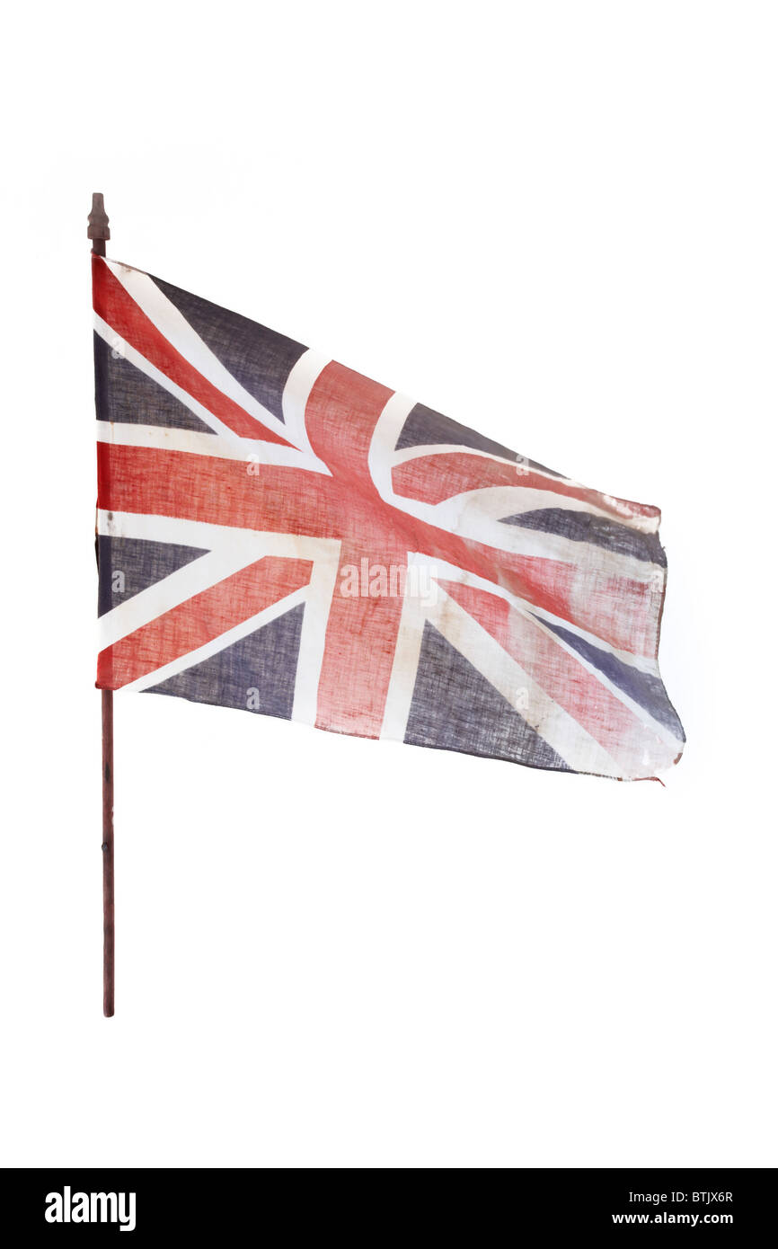 Vintage Union Jack bandiera nazionale, Regno Unito Regno Unito Foto Stock