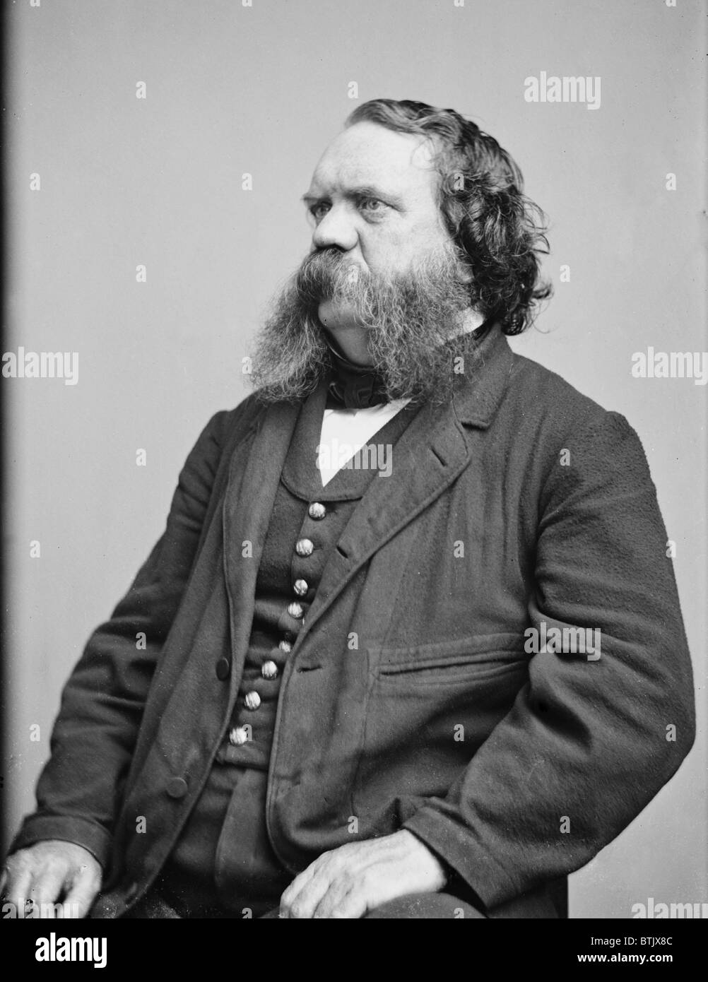 Thomas B. Thorp (1815-1878) giornale americano publisher, scrittore e pittore. Egli scrisse ironico 'tall tales" circa la frontiera americana, il miglior sapere è il "Big Bear di Arkansas" 1841. Ritratto di ca. 1860. Foto Stock
