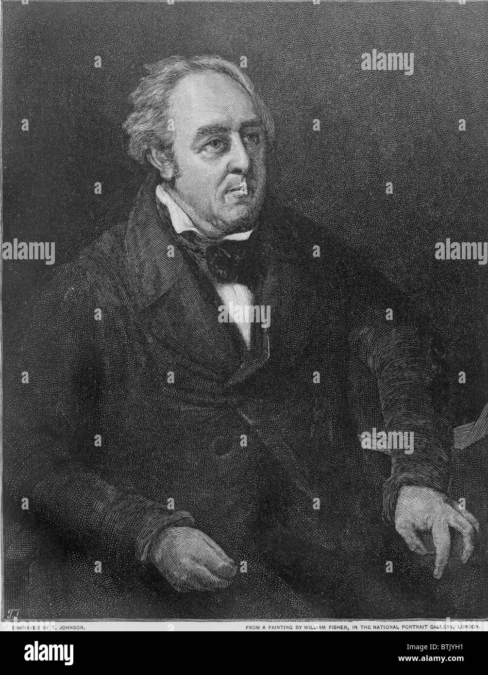 Walter Savage Landor (1775-1864), scrittore inglese di immaginario conversazioni, dialoghi tra figure storiche. Foto Stock