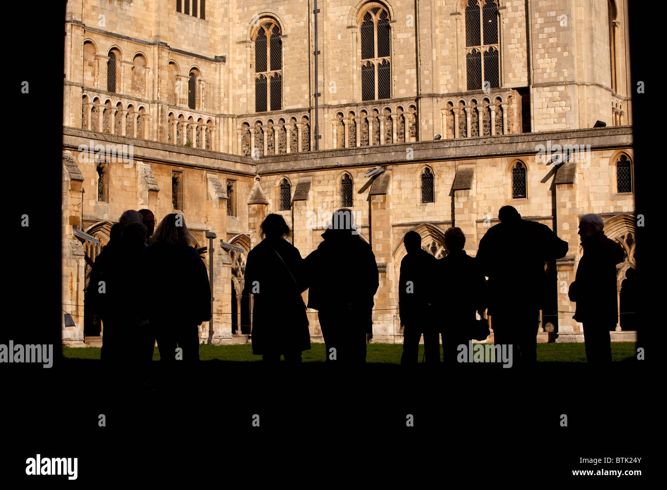 Tour guidato a Norwich Cathedral Foto Stock
