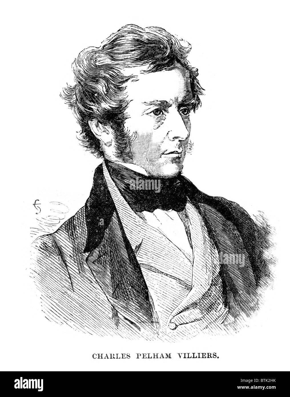 Charles Pelham Villiers un giurista britannica e politico che sat in House of Commons dal 1835 al 1898 il più longevo MP Foto Stock