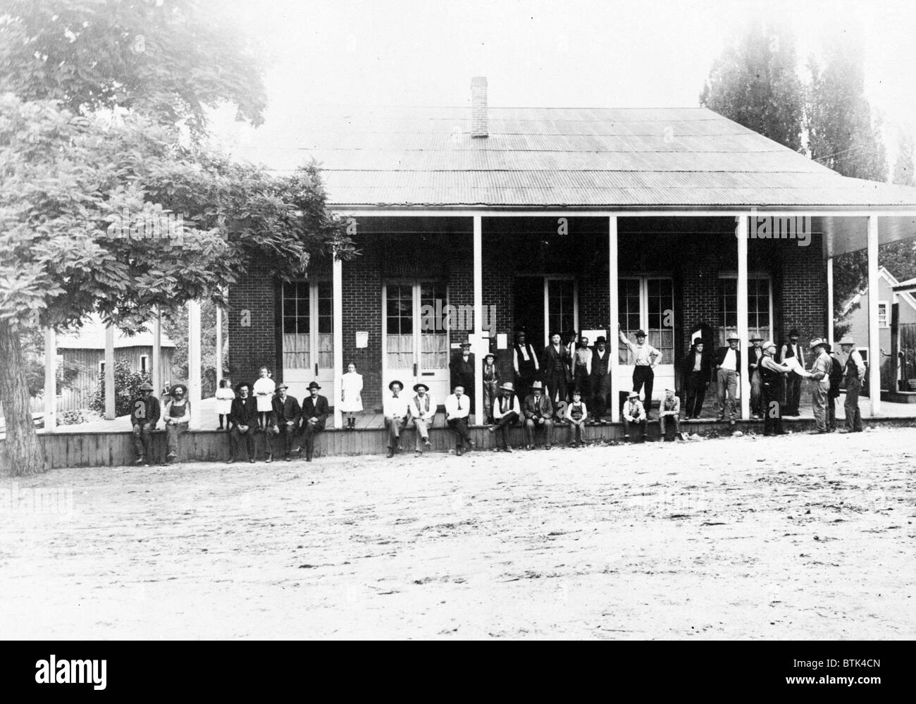 Boise County Courthouse, Idaho City, Idaho. ca. 1900. Foto Stock