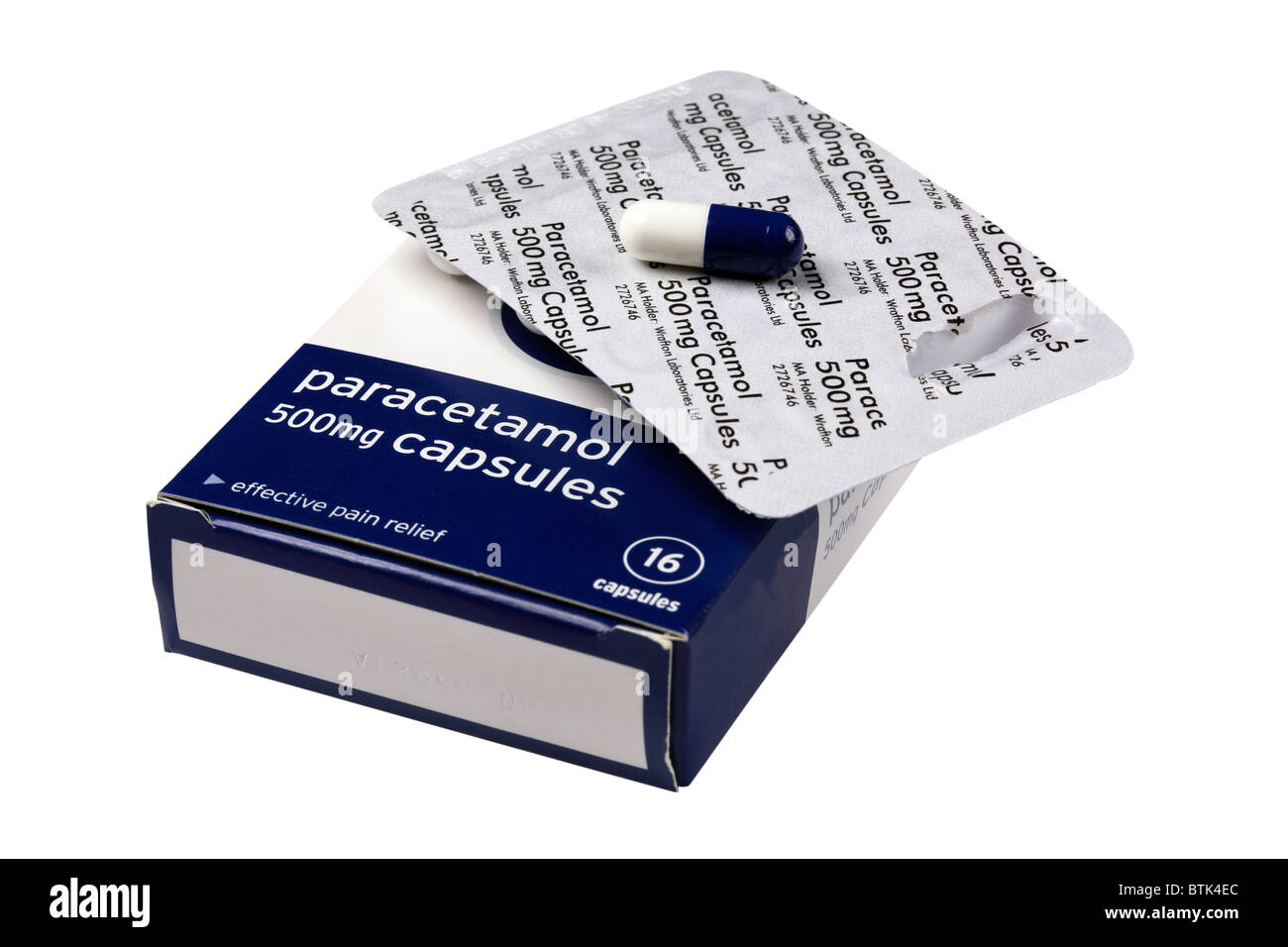 Le compresse di paracetamolo Foto Stock