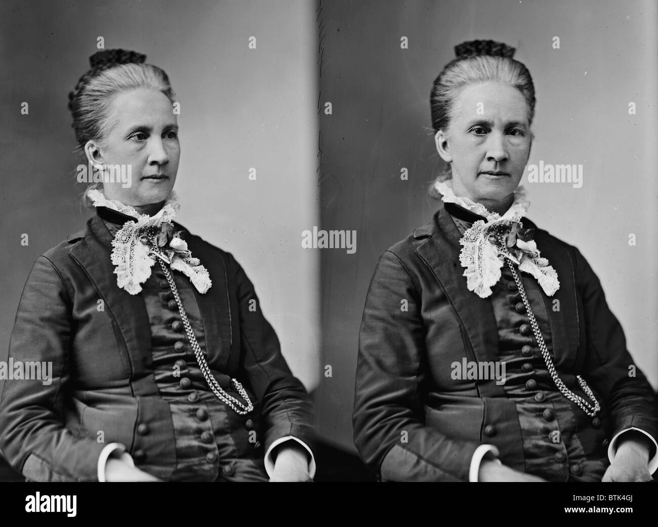 Belva Lockwood, avvocato, suffragist, Washington, D.C., c. 1880 Foto Stock