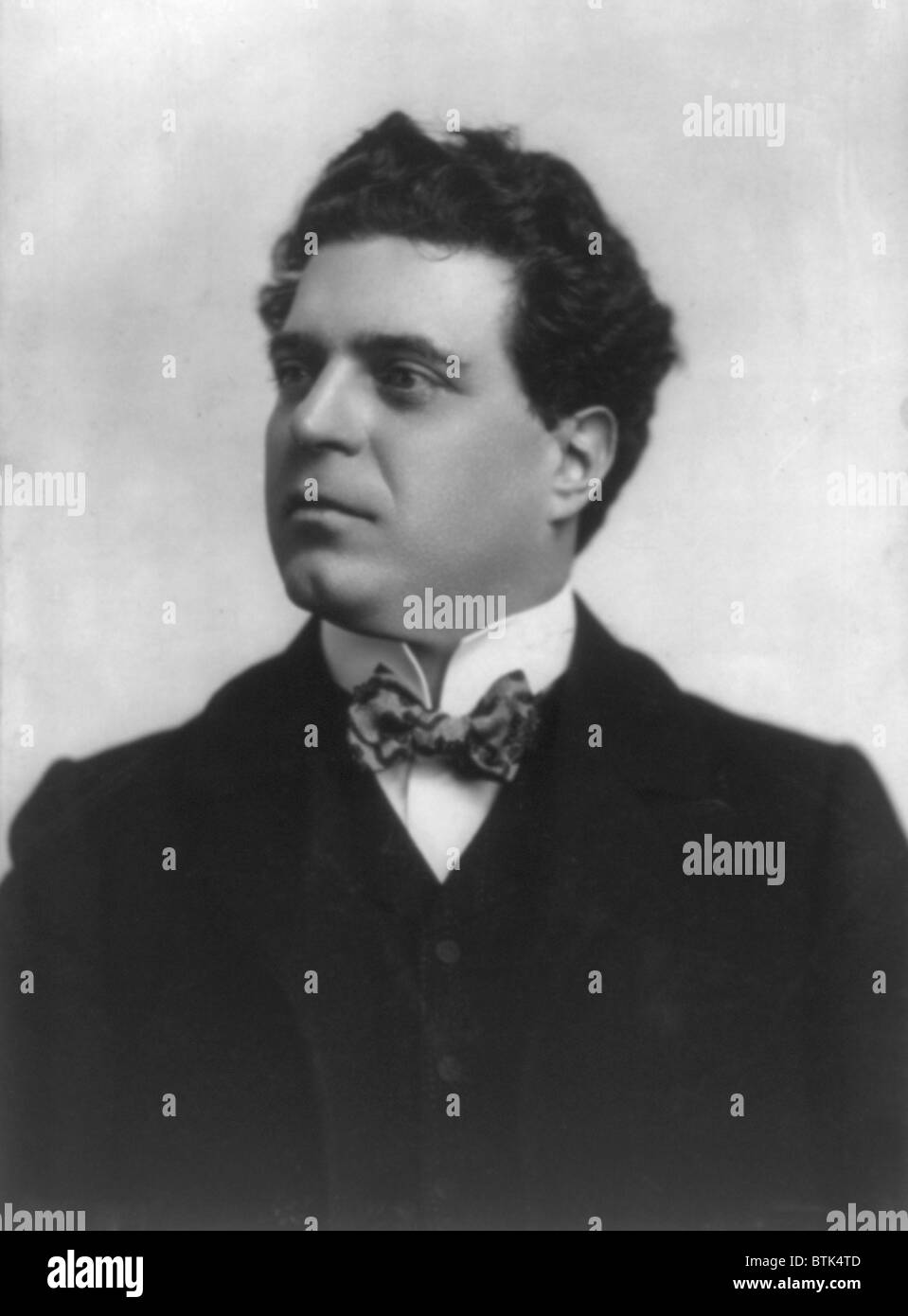 Pietro Mascagni (1863-1945), compositore italiano di opere realistiche, del verismo stile. E scrisse la sua ultima opera, Nerone, lodando Mussolini. 1903. Foto Stock