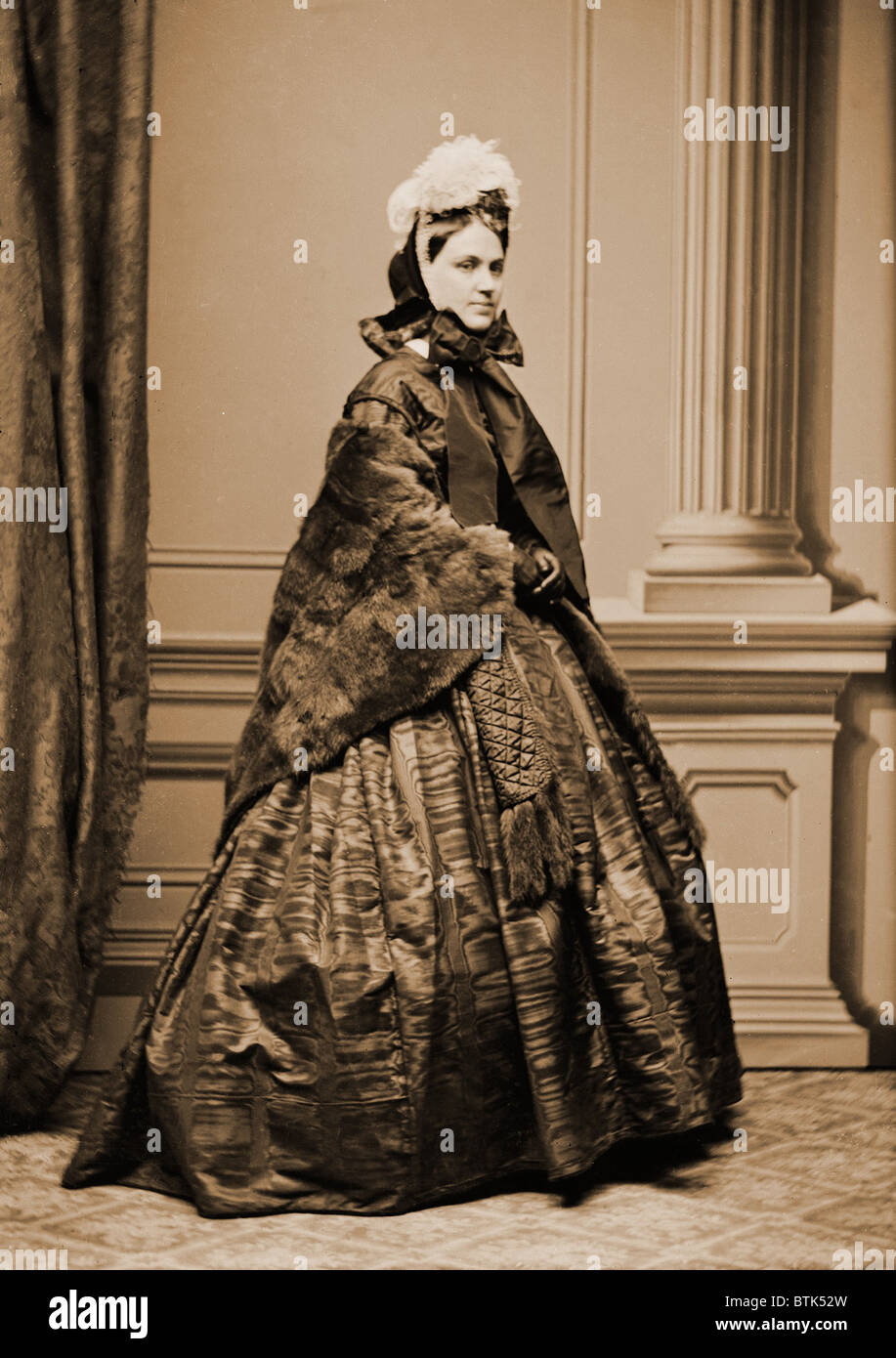 Adelina Patti (1843-1919), è stata tra le più importante opera stelle del XIX secolo. Ritratto preso da Mathew Brady Studio in America, ca. 1862. Foto Stock