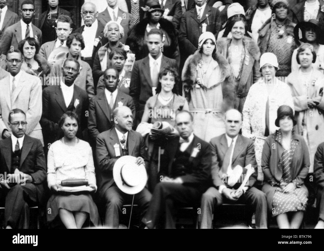 Xx sessione annuale del N.A.A.C.P. W.E.B. DuBois (fondo, 3° da sinistra), James Weldon Johnson (fondo, 4 da sinistra). Cleveland, Ohio Giugno 26, 1929 Foto Stock